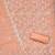 Peach georgette embroidered dress material for women with dupatta