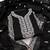 Women black chanderi cotton embroidered unstitched dress material with dupatta