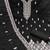 Women black chanderi cotton embroidered unstitched dress material with dupatta