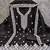 Women black chanderi cotton embroidered unstitched dress material with dupatta