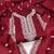 Women maroon chanderi cotton embroidered unstitched dress material with dupatta