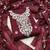 Women maroon chanderi cotton sequin work unstitched dress material with dupatta