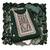 Women green georgette embroidered unstitched dress material with dupatta