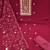 Women magenta georgette embroidered unstitched dress material with dupatta