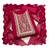 Women magenta georgette embroidered unstitched dress material with dupatta