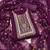 Women purple georgette embroidered unstitched dress material with dupatta