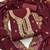 Women maroon georgette embroidered unstitched dress material with dupatta