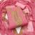 Women pink georgette embroidered unstitched dress material with dupatta