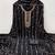 Women black georgette sequin work unstitched dress material with dupatta