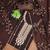 Women brown georgette sequin work unstitched dress material with dupatta