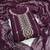 Women purple georgette sequin work unstitched dress material with dupatta