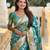 light sea green banarasi silk blend meenakari weaving saree