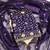 Women royal blue twill net sequin work unstitched dress material with dupatta