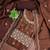 Women brown jalpari cotton sequin work unstitched dress material with dupatta