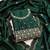 Women green jalpari cotton sequin work unstitched dress material with dupatta