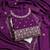 Women purple jalpari cotton sequin work unstitched dress material with dupatta