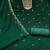 Women green georgette sequin work unstitched dress material with dupatta