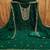 Women green georgette sequin work unstitched dress material with dupatta