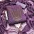 Women lavender georgette sequin work unstitched dress material with dupatta
