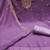 Women lavender georgette sequin work unstitched dress material with dupatta