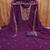 Women violet georgette sequin work unstitched dress material with dupatta