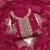 Women magenta georgette embroidered unstitched dress material with dupatta