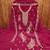 Women magenta georgette embroidered unstitched dress material with dupatta