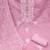 Women baby pink chanderi cotton embroidered unstitched dress material with dupatta
