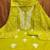 Women green chanderi cotton embroidered unstitched dress material with dupatta