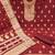 Women maroon simmer silk woven unstitched dress material with dupatta