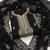 Women black georgette embroidered unstitched dress material with dupatta