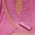 Women pink georgette embroidered unstitched dress material with dupatta