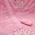 Women pink chanderi cotton embroidered unstitched dress material with dupatta