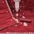 Women maroon chanderi cotton embroidered unstitched dress material with dupatta