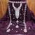 Women purple chanderi cotton embroidered unstitched dress material with dupatta