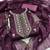 Women purple twill net embroidered unstitched dress material with dupatta