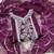 Women purple organza embroidered unstitched dress material with dupatta