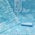 Women sky blue organza embroidered unstitched dress material with dupatta