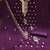 Women purple georgette embroidered unstitched dress material with dupatta
