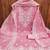 Women baby pink chanderi cotton embroidered unstitched dress material with dupatta