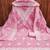 Women baby pink chanderi cotton embroidered unstitched dress material with dupatta