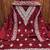 Women maroon chanderi cotton embroidered unstitched dress material with dupatta