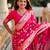 rani pink banarasi silk blend meenakari weaving saree