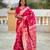 rani pink banarasi silk blend meenakari weaving saree