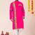 Pink pure rayon navratri special premium designer kurta pyjama