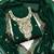 Women green georgette embroidered unstitched dress material with dupatta