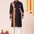Black pure rayon navratri special premium designer kurta pyjama