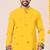 Yellow pure rayon navratri special premium designer kurta pyjama