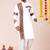 White pure rayon navratri special premium designer kurta pyjama