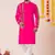 Pink pure rayon navratri special premium designer kurta pyjama